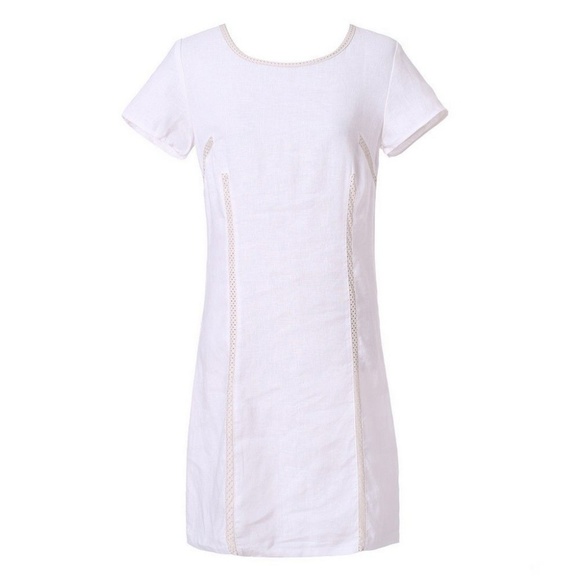 Richie House Dresses & Skirts - White Linen Dress